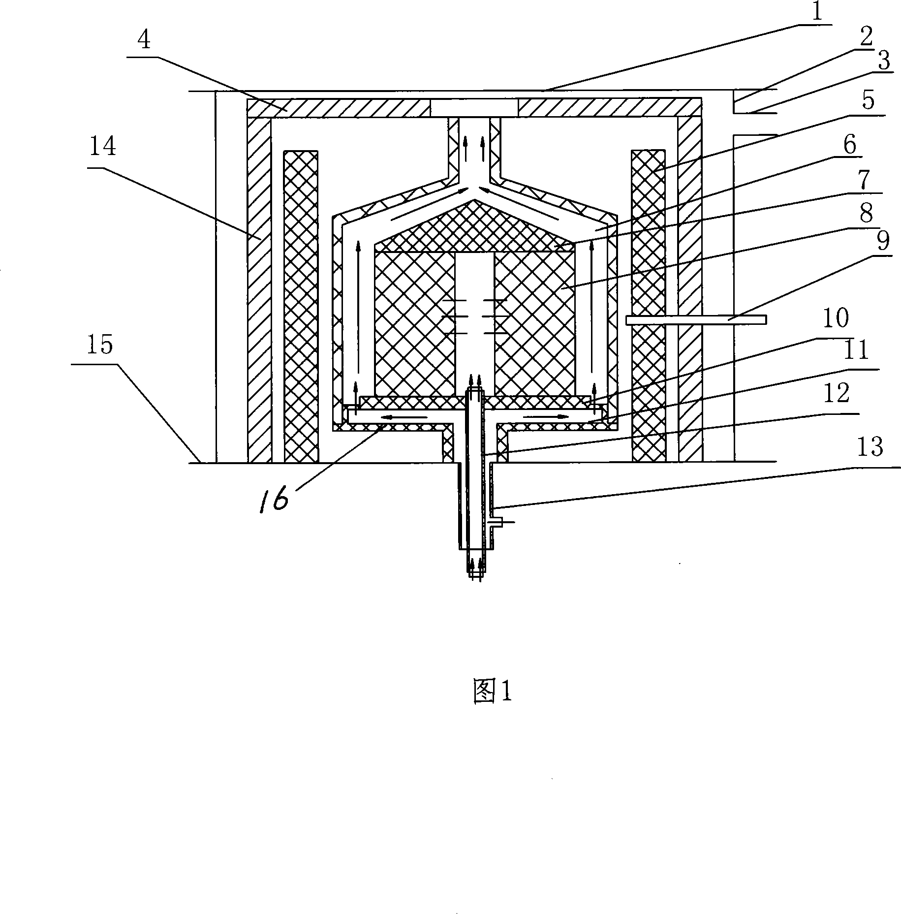 Device and method for preparing carbon/carbon composite material with gradient distribution density