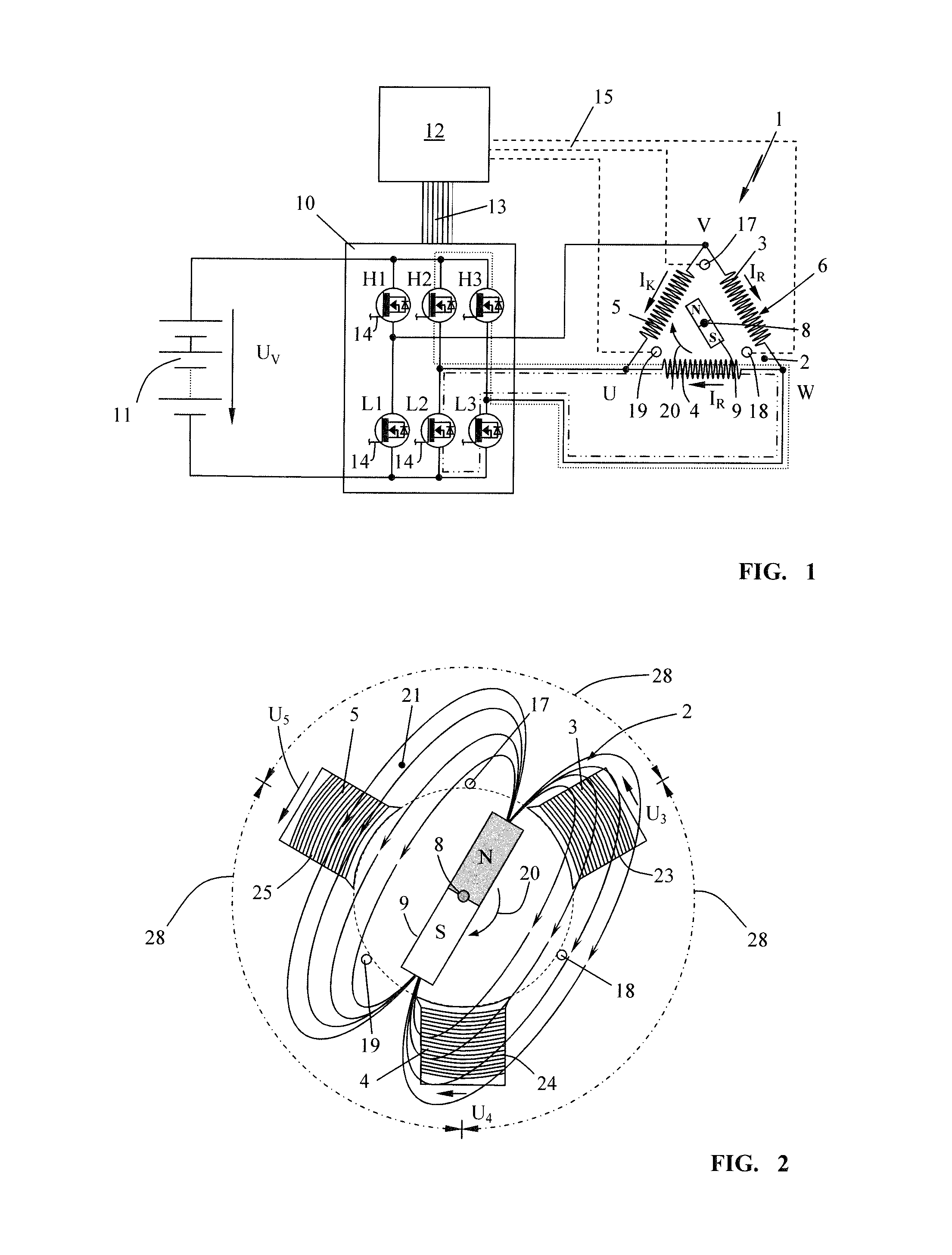 Method for braking an electric drive motor