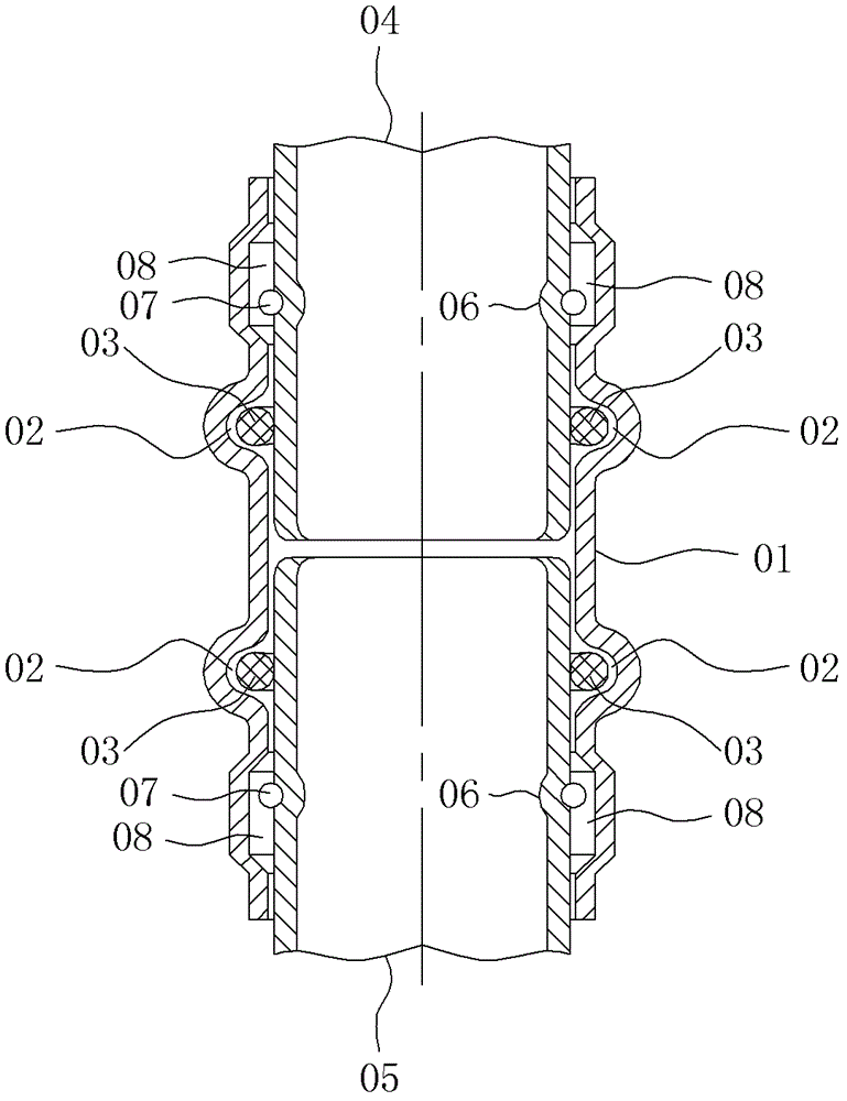 Machine capable of simultaneously carrying out pipe cutting and ring pressing on pipe