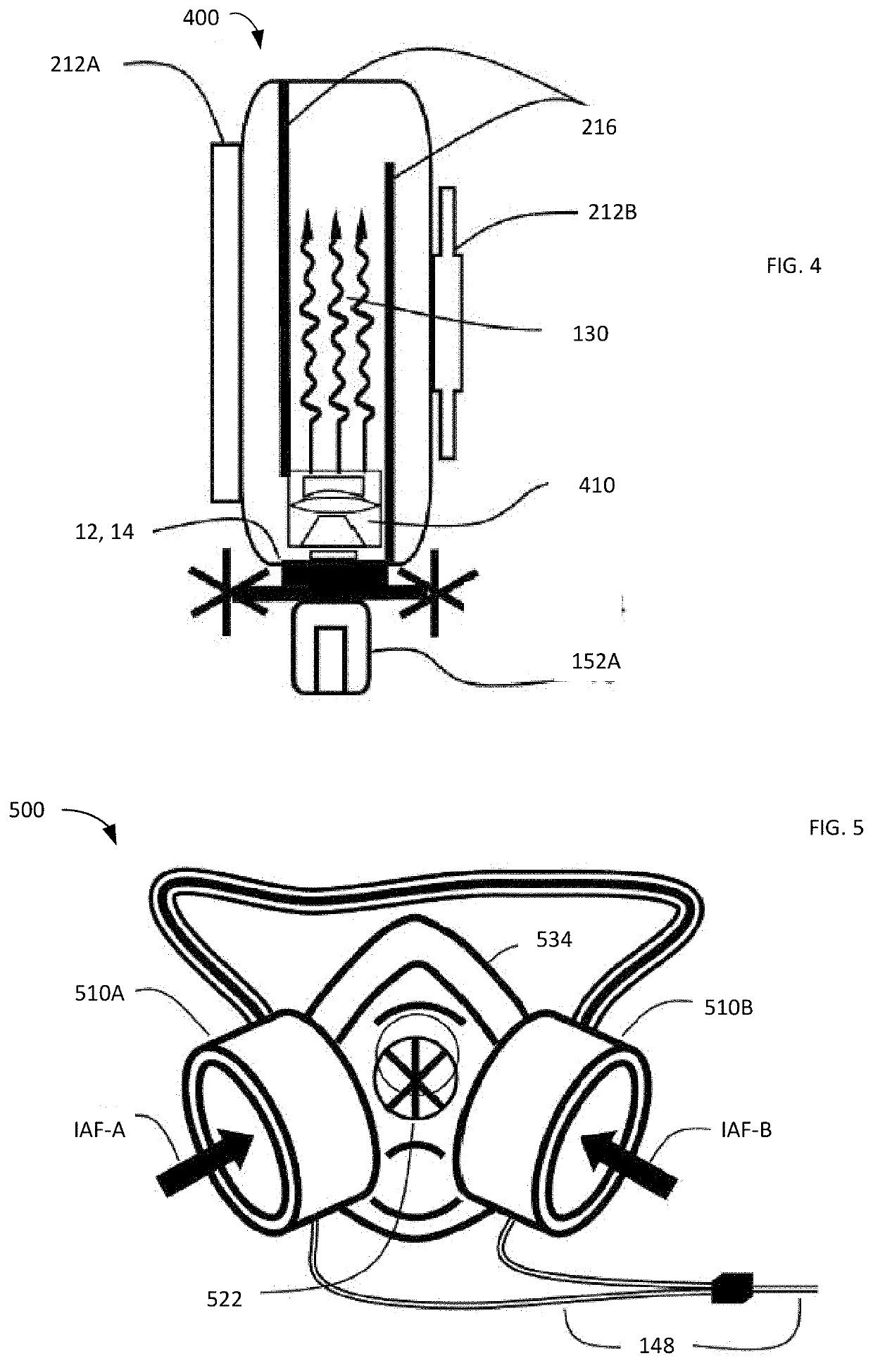 Portable uv-c pathogen inactivation apparatus for human breathing air