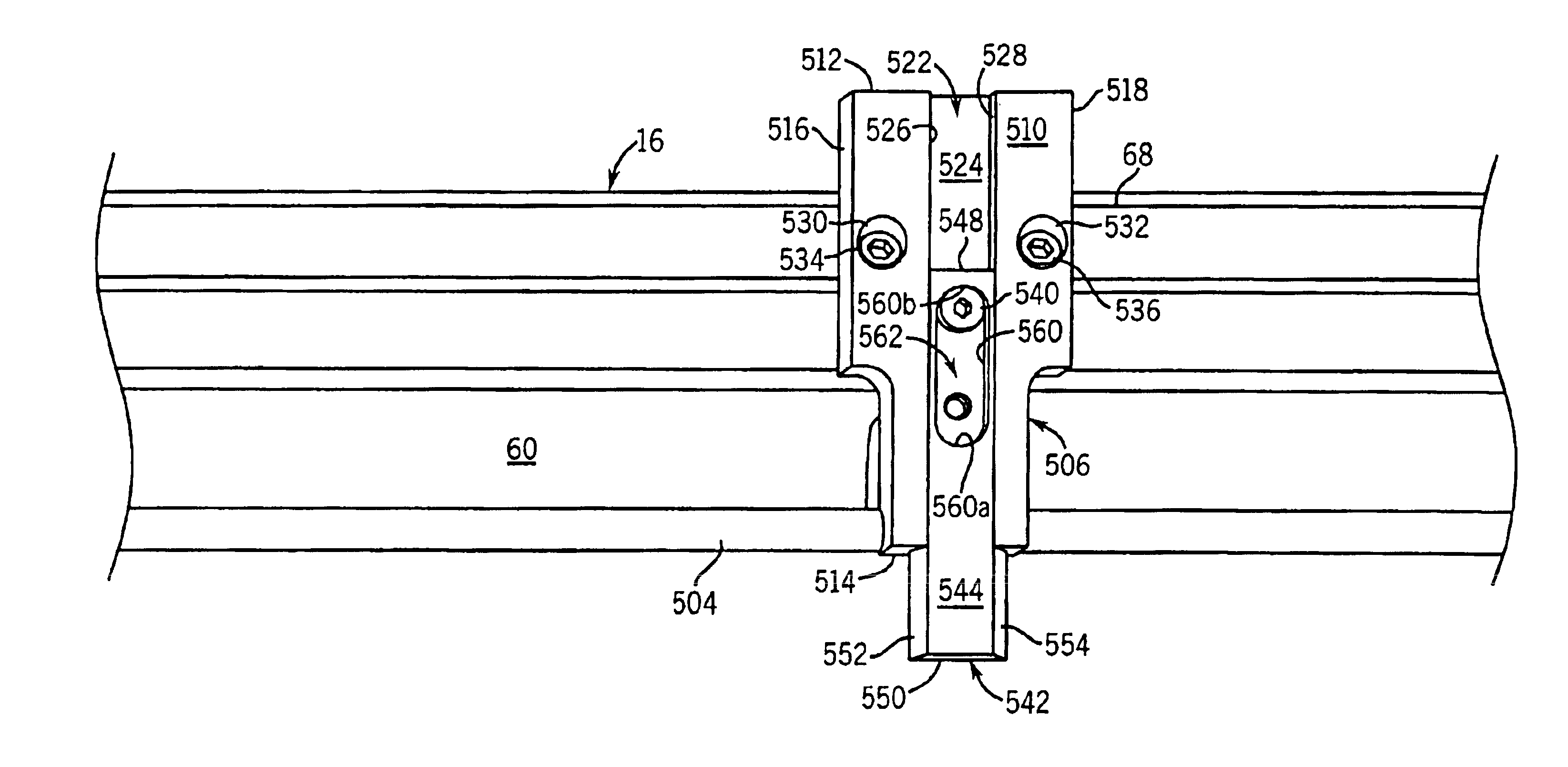 Stiffening assembly for stiffening the lower frame assembly of a blanking tool