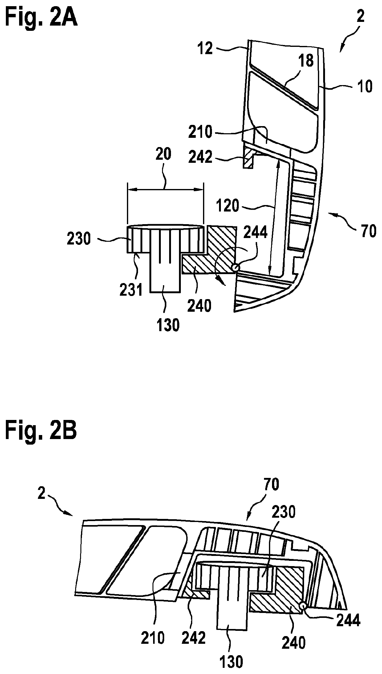 Fin ray wiper having a clamping device