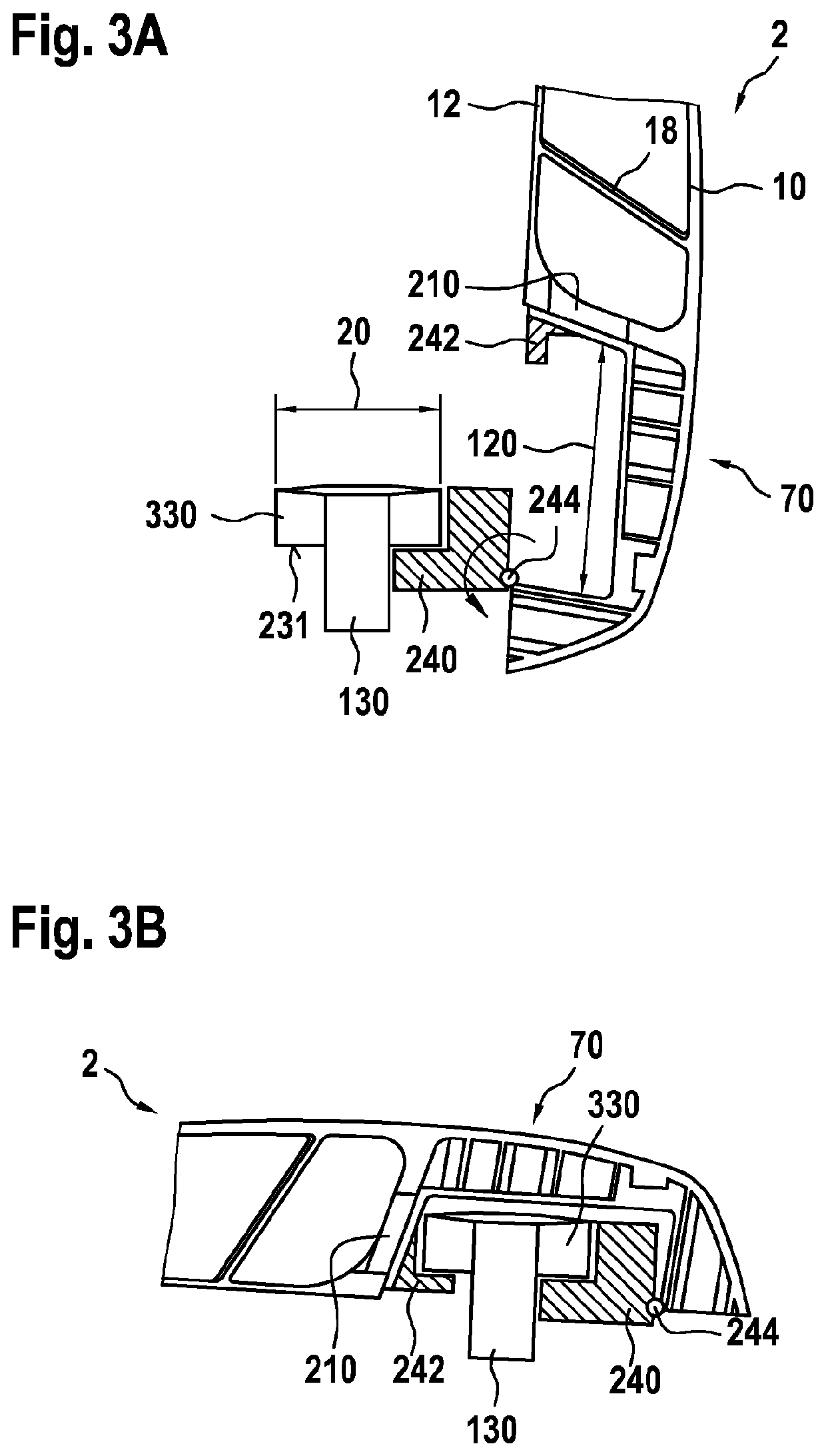 Fin ray wiper having a clamping device