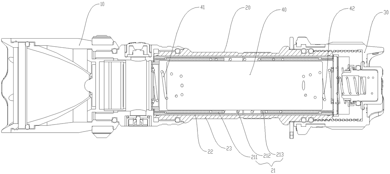 Illumination device with single-open and dual-control structure