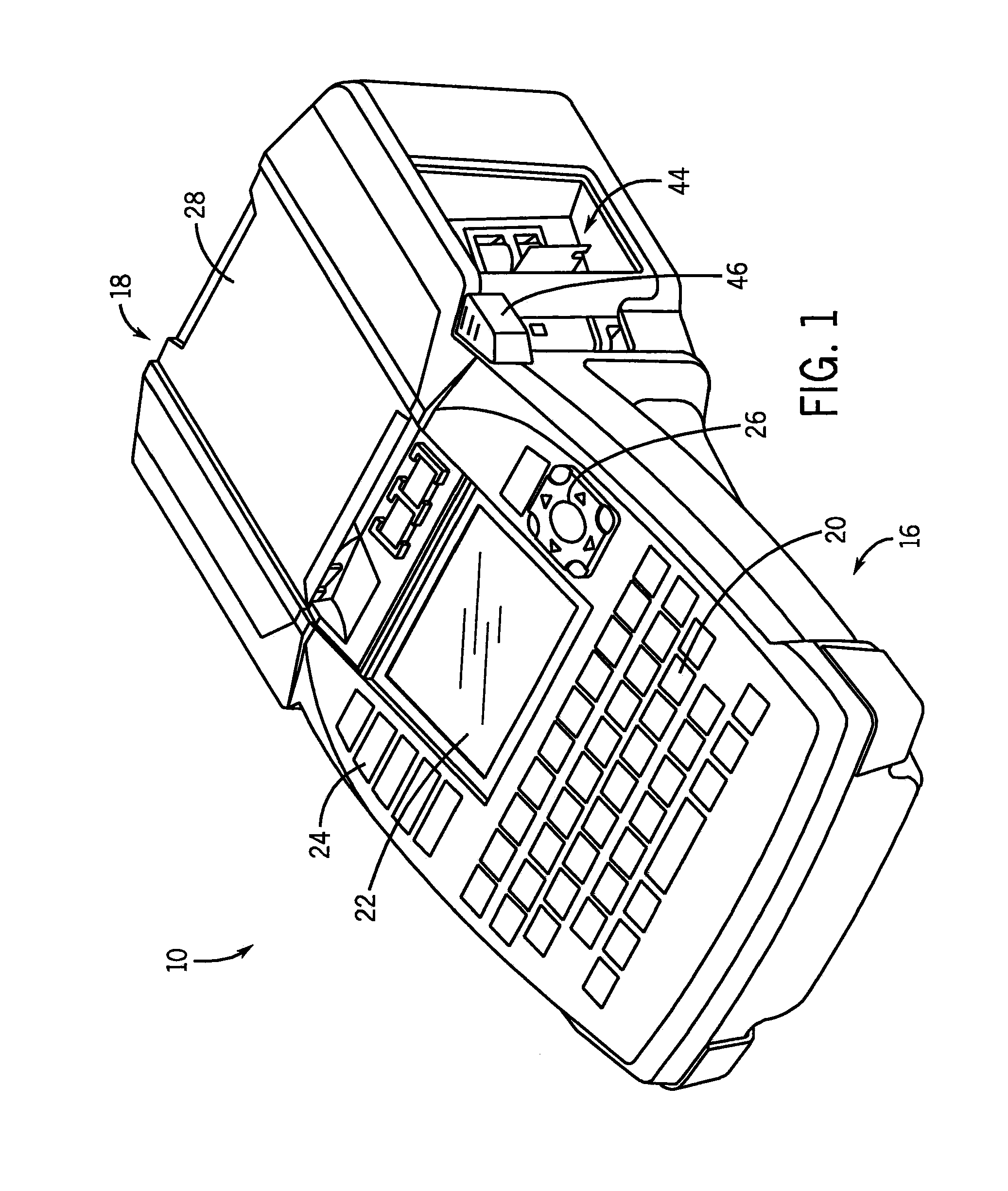 Cartridge assembly with ribbon lock