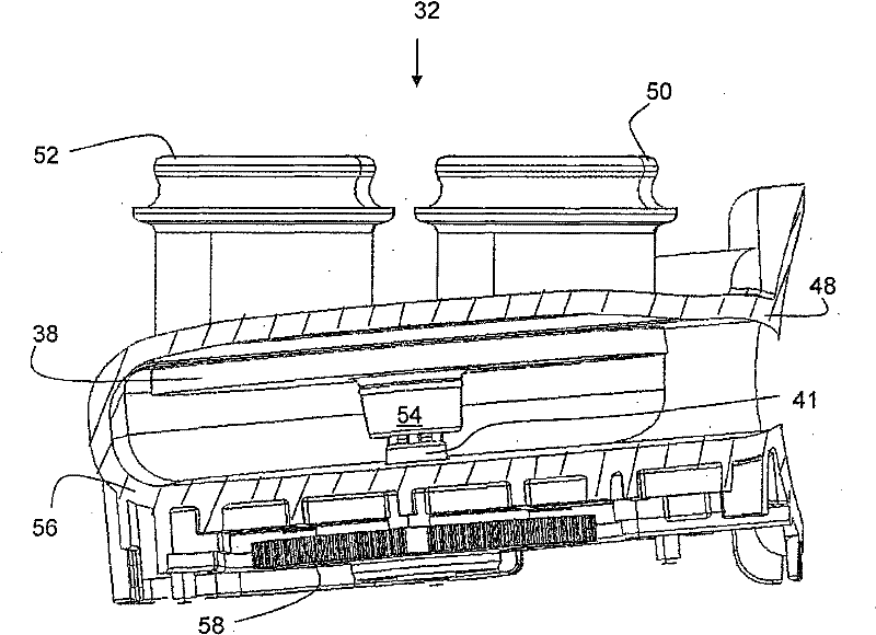 Method for detecting the position of a closure element in a water distribution mechanism