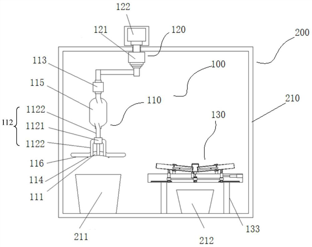 Bagged garbage treatment mechanism and treatment device