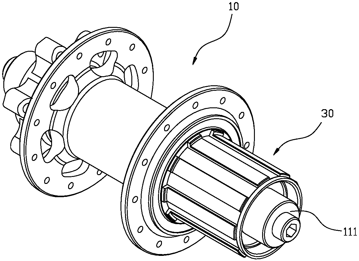 hub ratchet combined structure