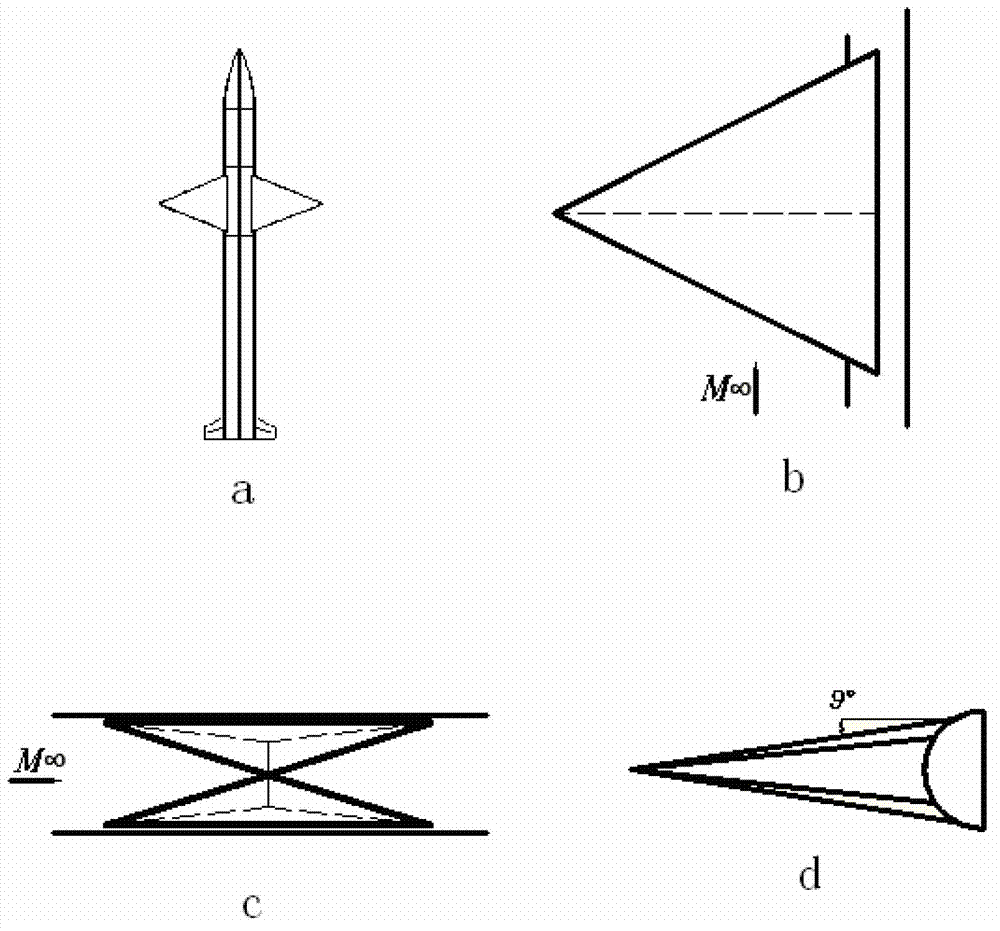 Supersonic missile anti-drag wings