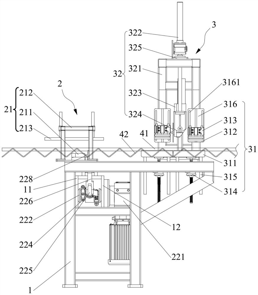 Steel pipe truss cutting device