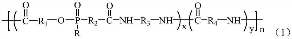 Organic phosphorus flame-retardant copolymer nylon and preparation method thereof