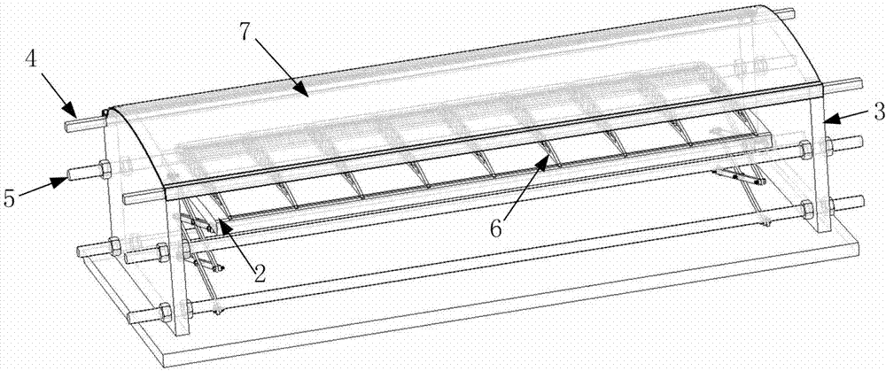 Film covering device and method of wing structure surface