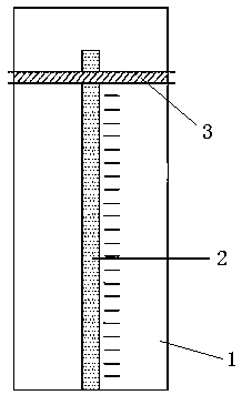 Chloride content test rod and preparation method thereof