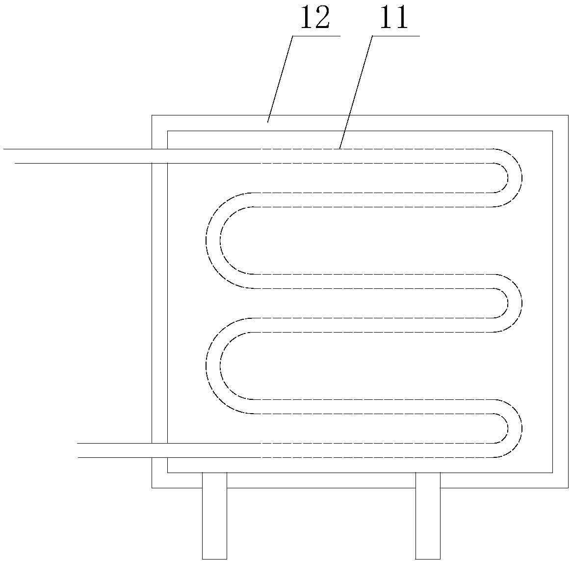 Inserted heat-isolating and cooling mechanism for high-temperature draught fan