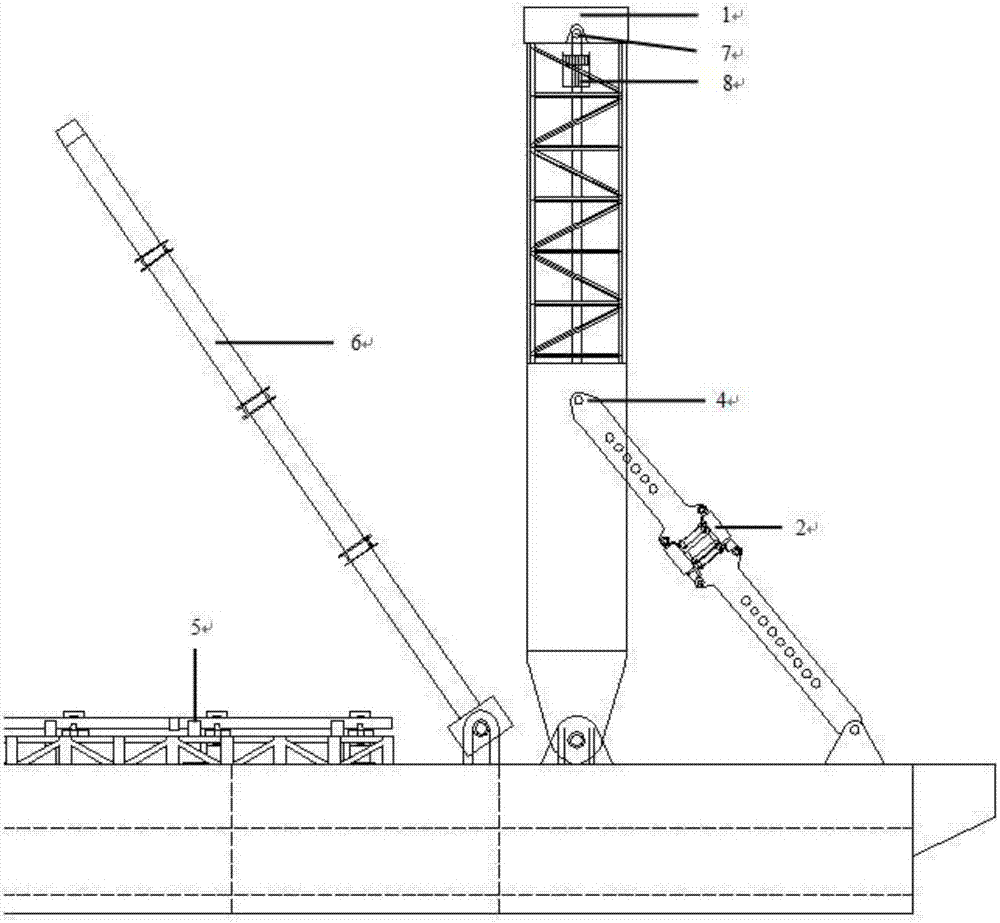 A three-node pipe collar type j-laying system