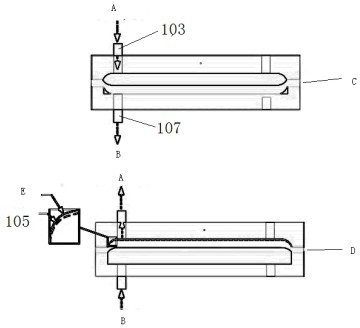 Air pressure driven cavity type flexible color-changing film and method