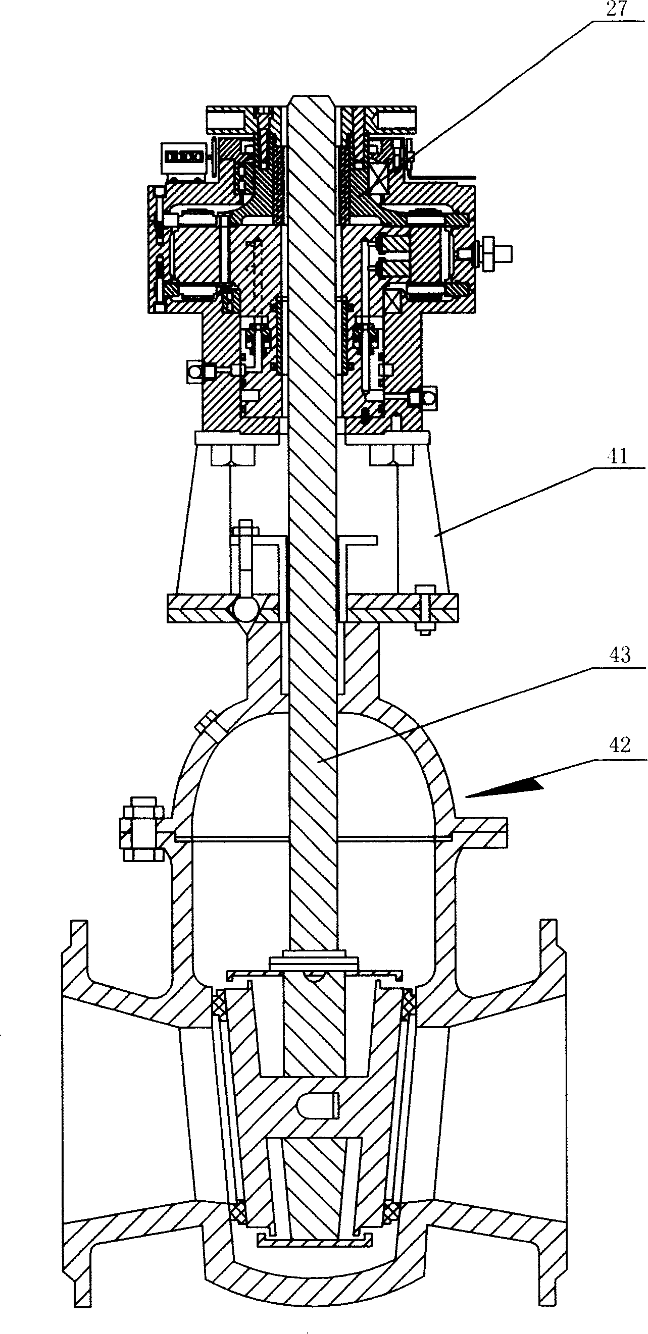 Gyration type hydraulic operated valve