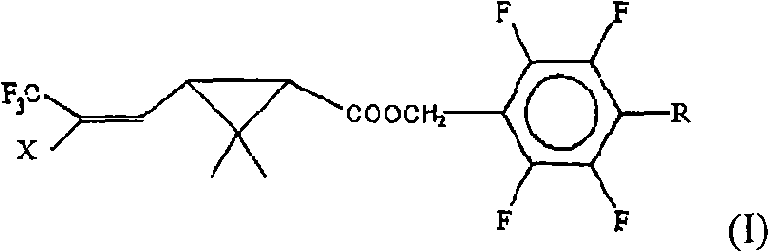 Novel pyrethroid compounds derived from tefluthrin