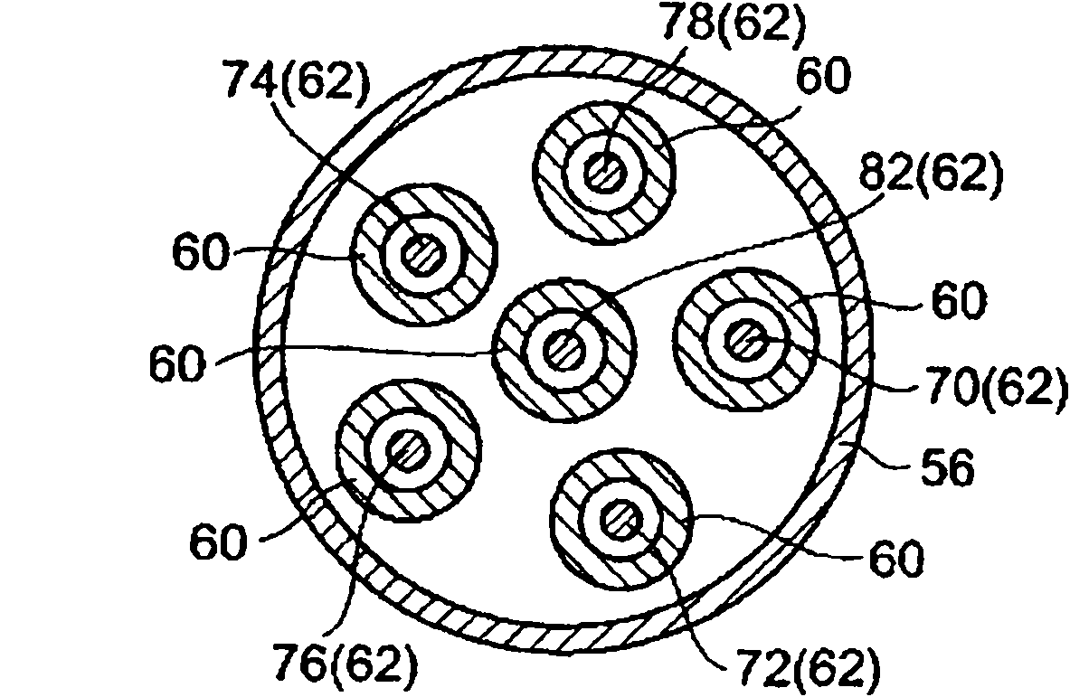 Mounting table structure, and treating apparatus