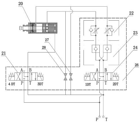 Steel ladle sliding nozzle oil cylinder and steel ladle nozzle control device