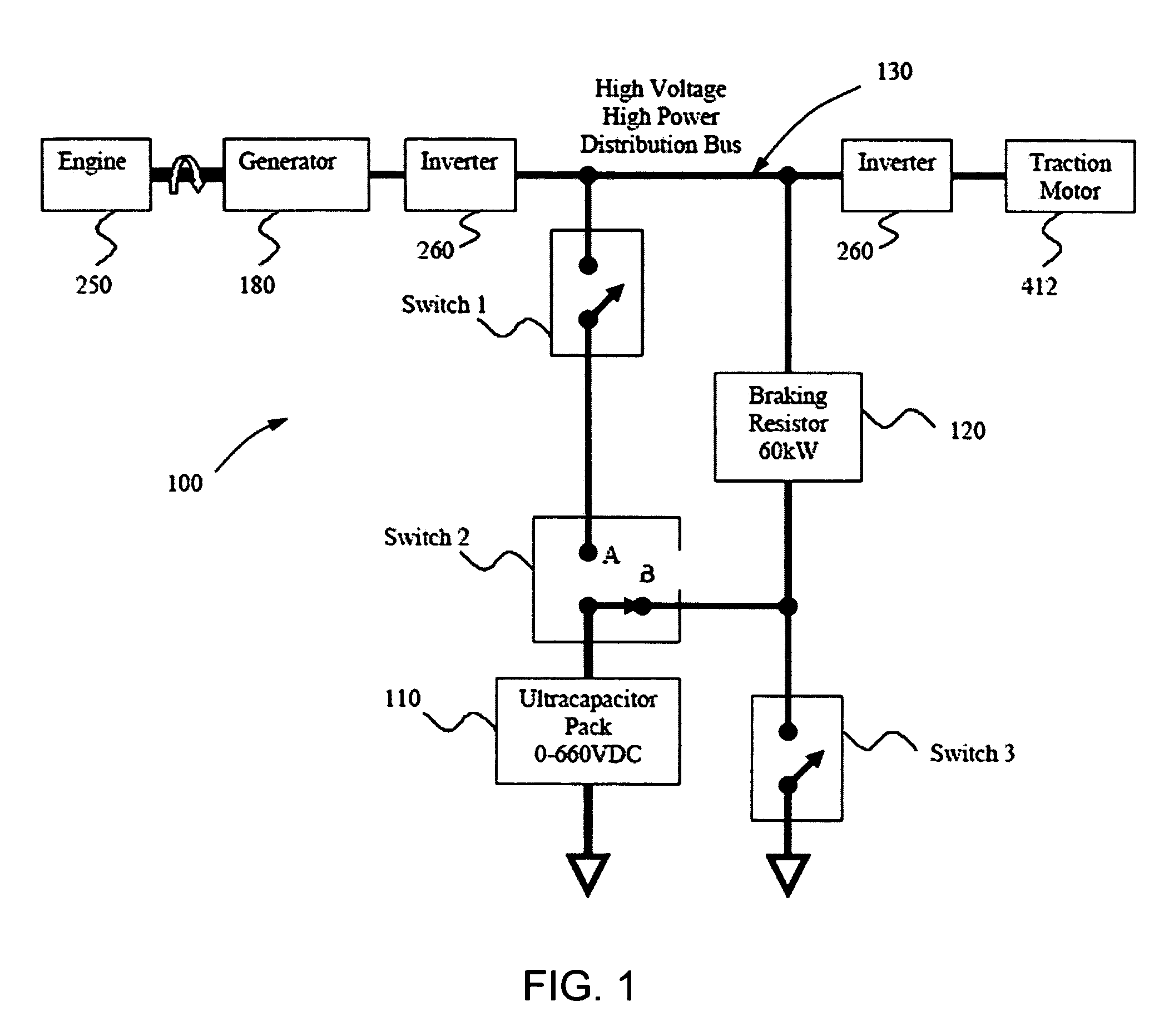 System and method for precharging and discharging a high power ultracapacitor pack