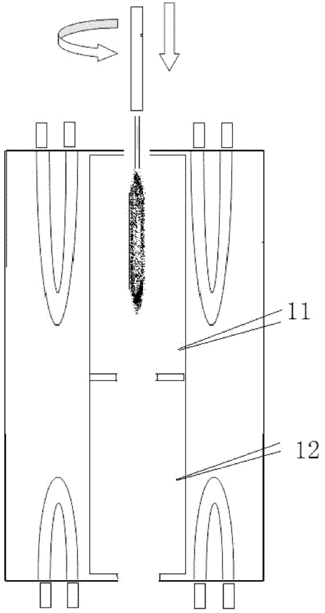 Bridgman-stockbarge method for preparing cerium-doped lanthanum bromide scintillating crystal