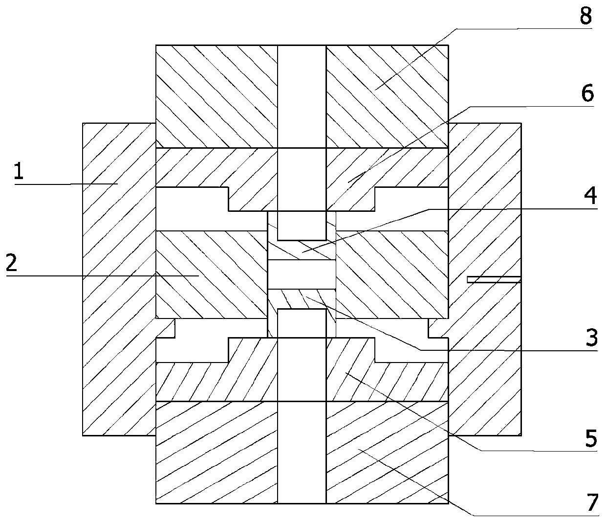 A temperature calibration mold for spark plasma sintering