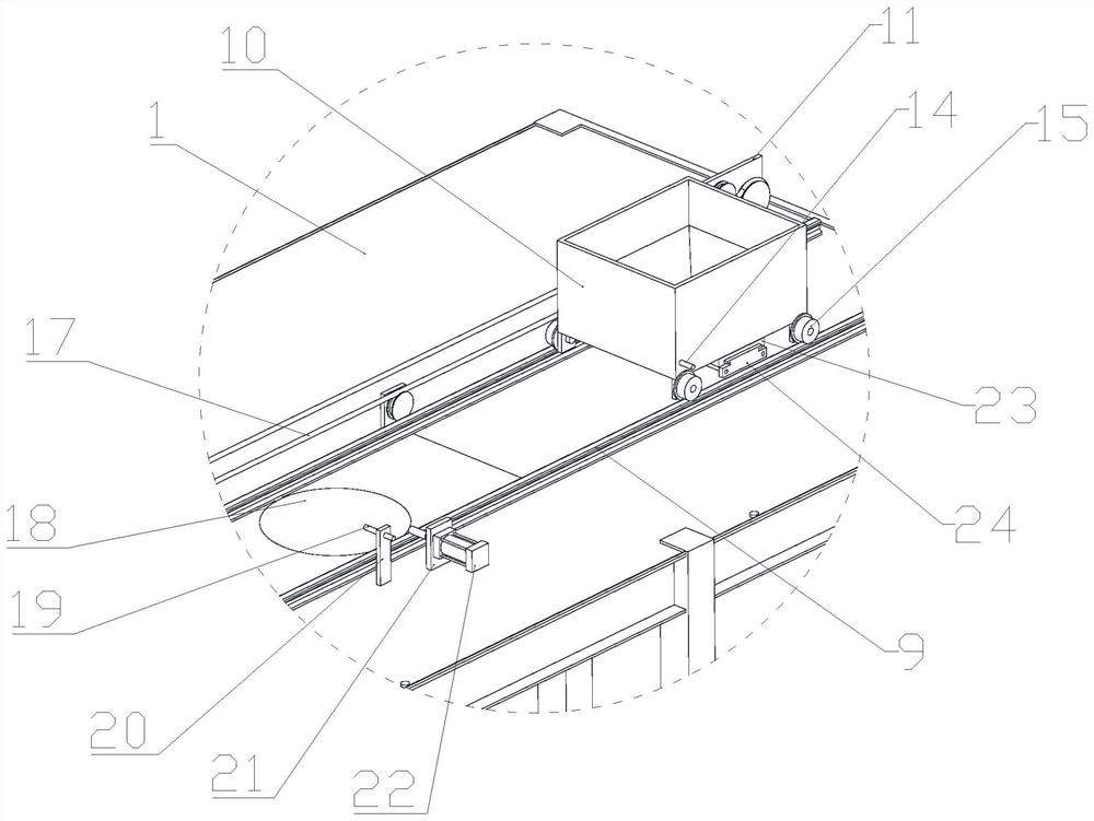 Intelligent sand feeding device for casting production line