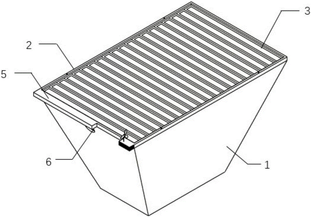 Self-power-supply louver-type solar pond heat storage device