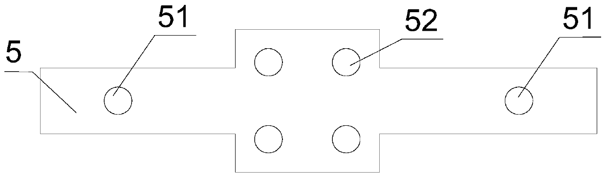 Fixing device and construction method for pre-embedded parts of anti-collision guardrail