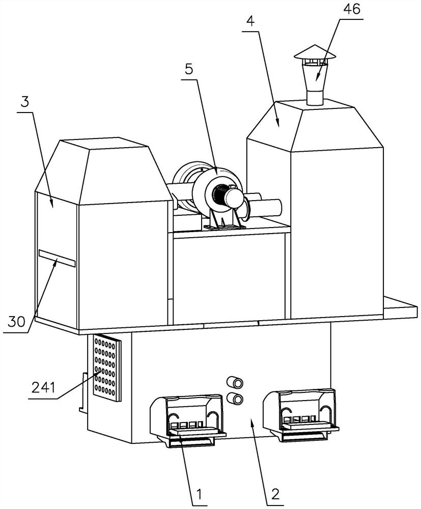 Environment-friendly purification device for treating polishing dust residues