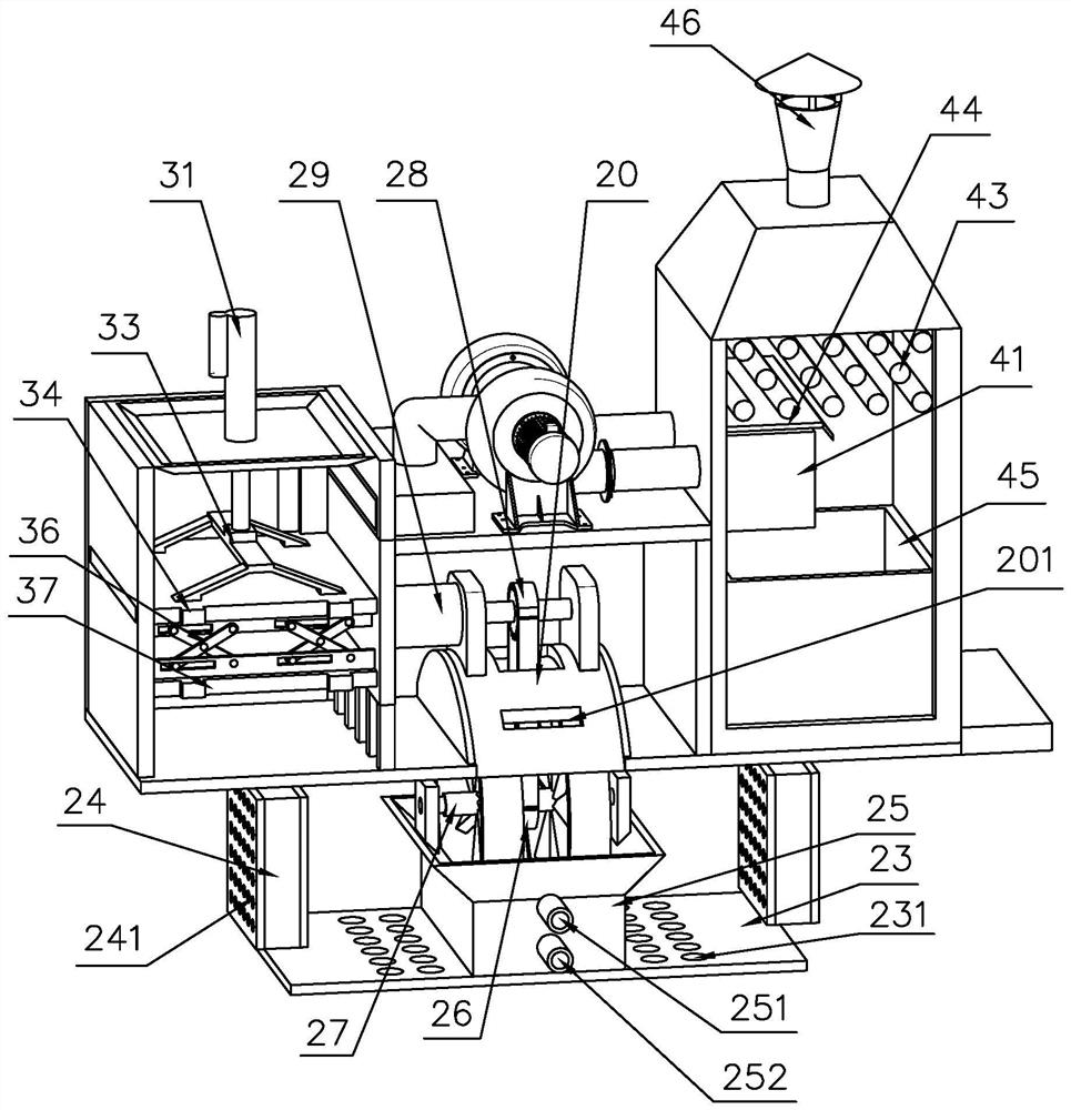 Environment-friendly purification device for treating polishing dust residues