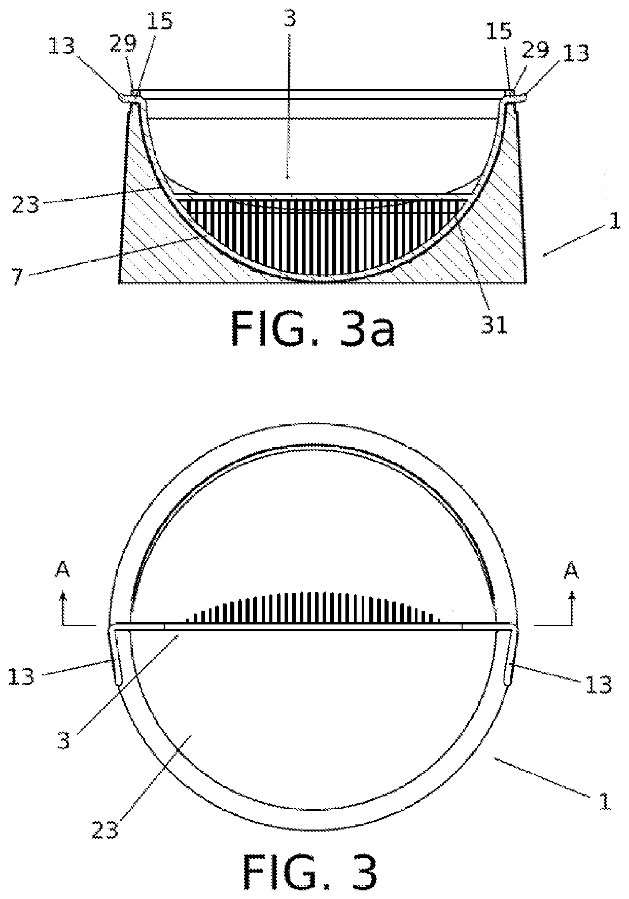 Litter scooping receptacle