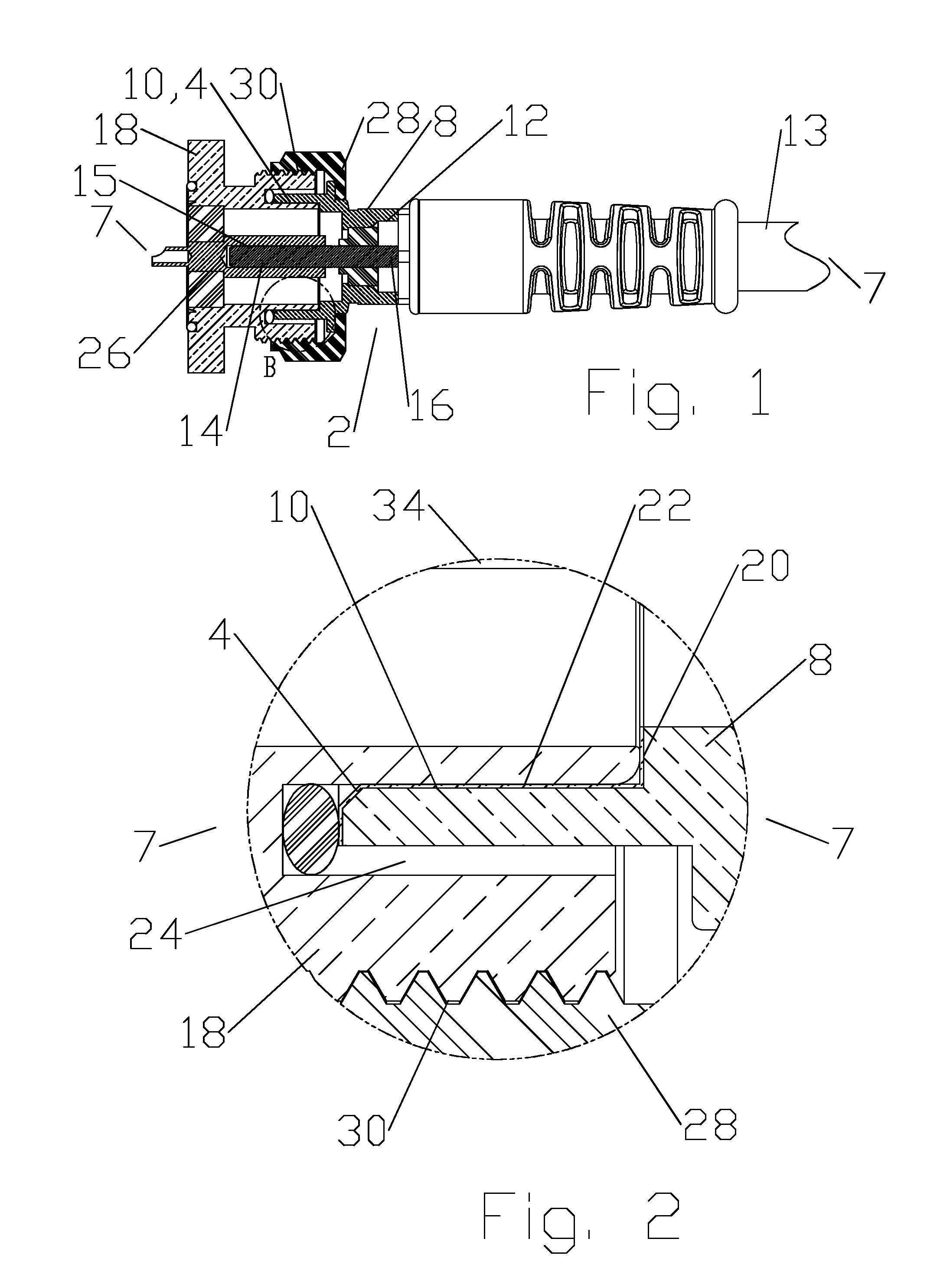 Coaxial connector with capacitively coupled connector interface and method of manufacture