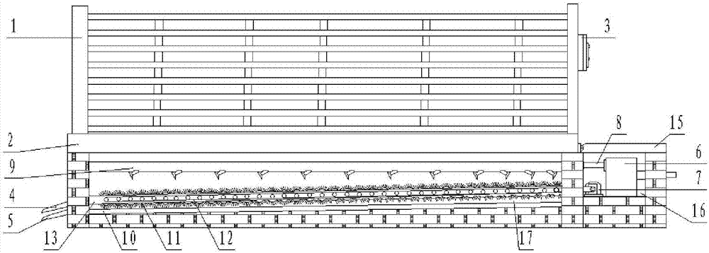 Sheep pen capable of automatically cleaning sheep manure