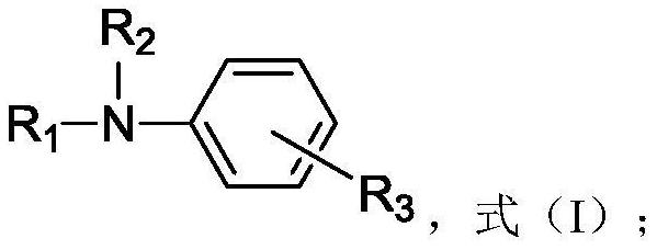 Aniline compound-containing surfactant composition for oil displacement, preparation method and application thereof