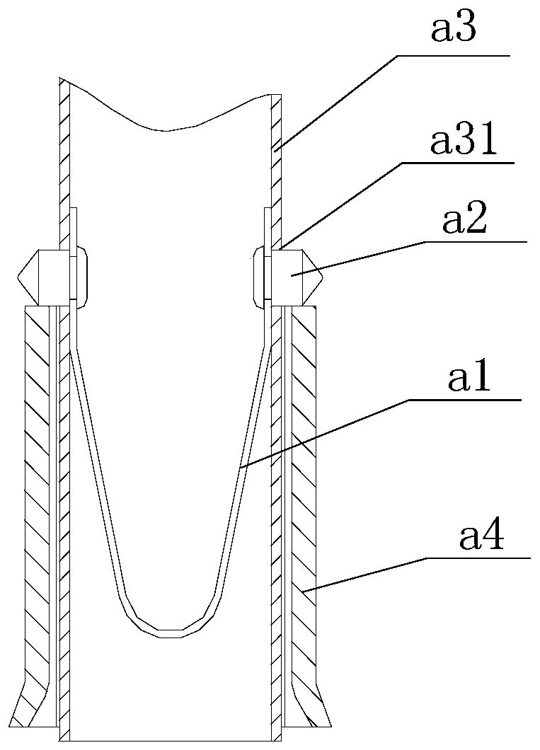 Lock pin assembly, telescopic mechanism, protective fence and tool ladder