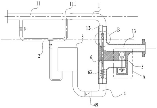 An anti-hammer device with a flexible sealing structure for water supply pipelines