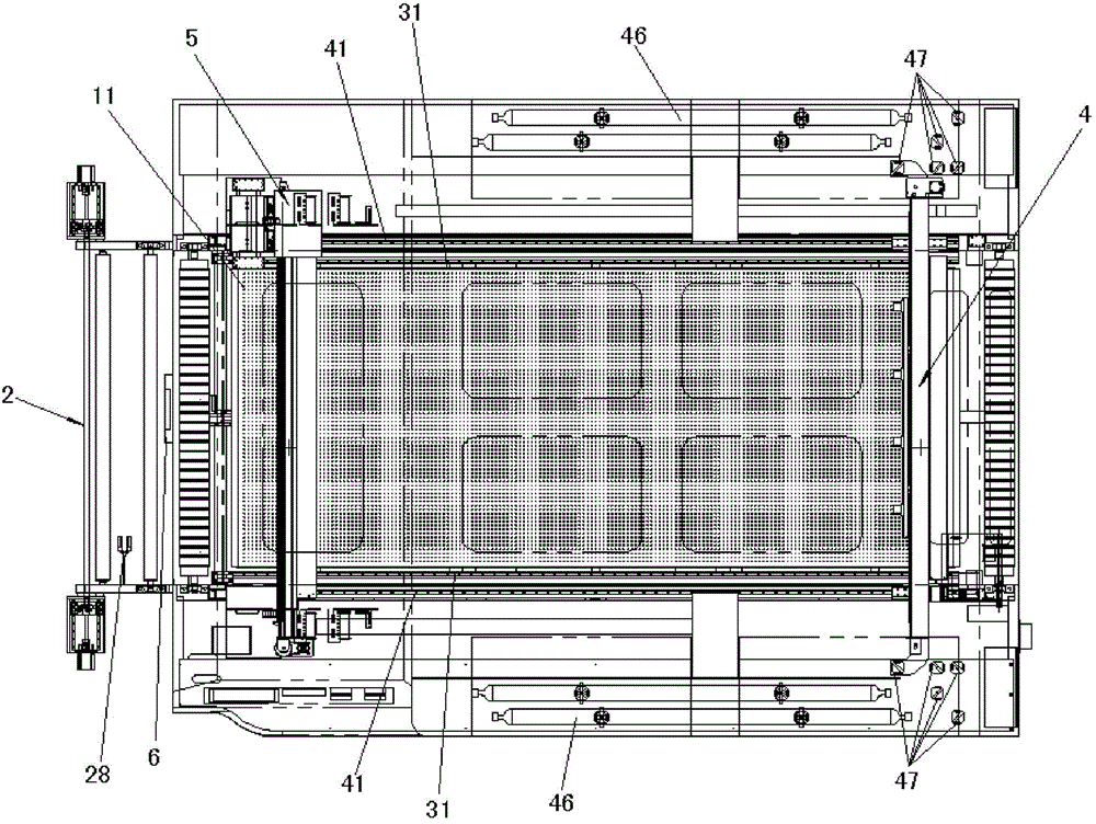 Full-automatic leather printing and cutting machine and printing and cutting method implemented by same