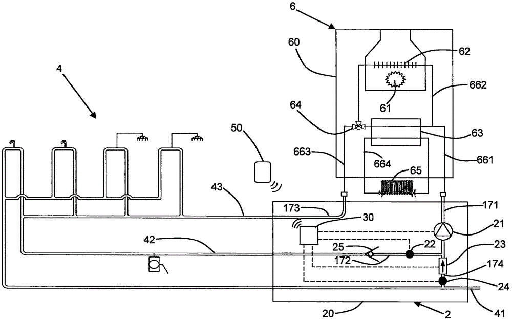 Preheating module and gas-fired water heating equipment system with same