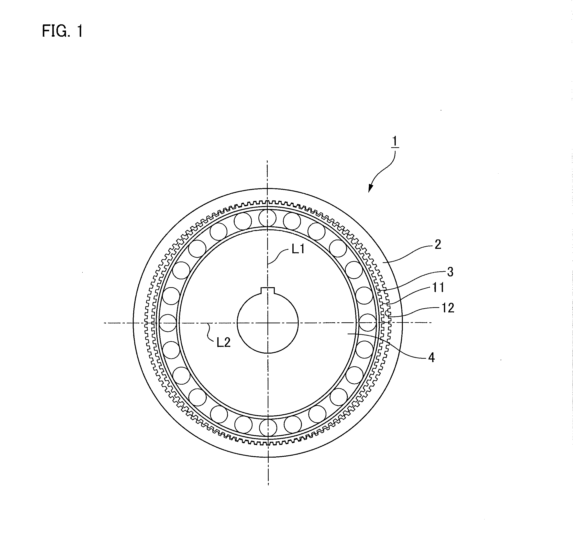 Wave gear device having three-dimensional contacting involute positive deflection tooth profile