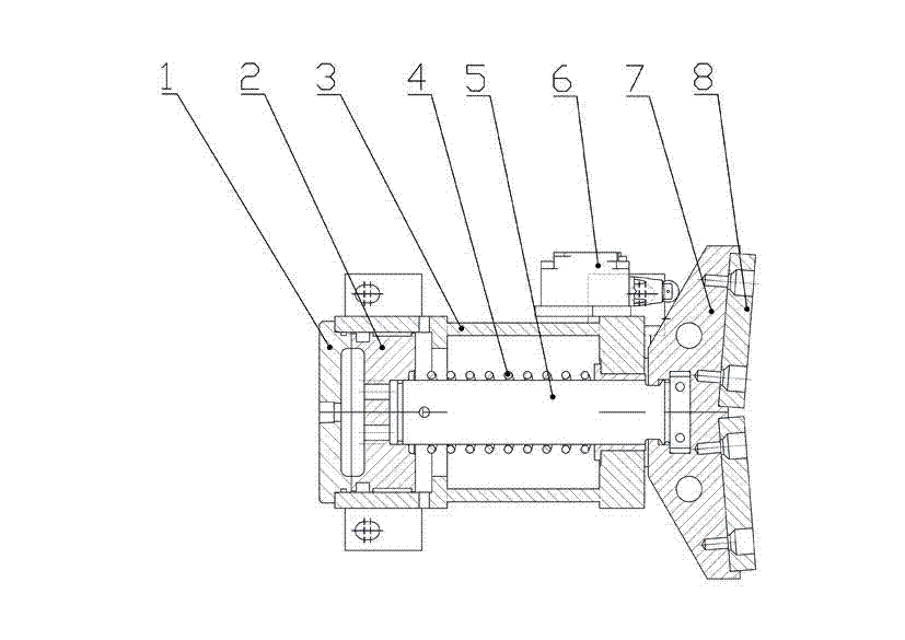 Flywheel brake device for punch press