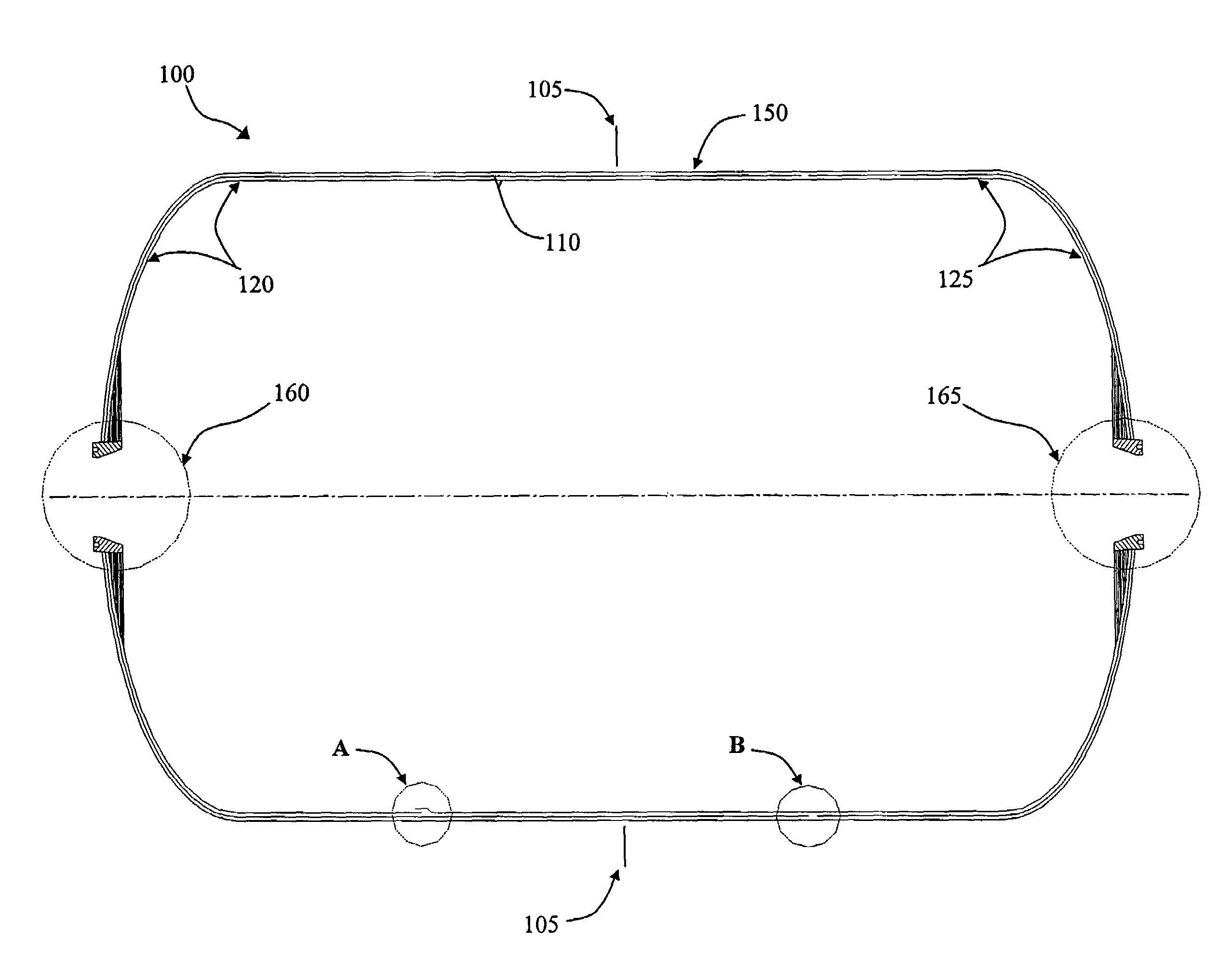 Composite cryogenic propellant tank including an integrated floating compliant liner