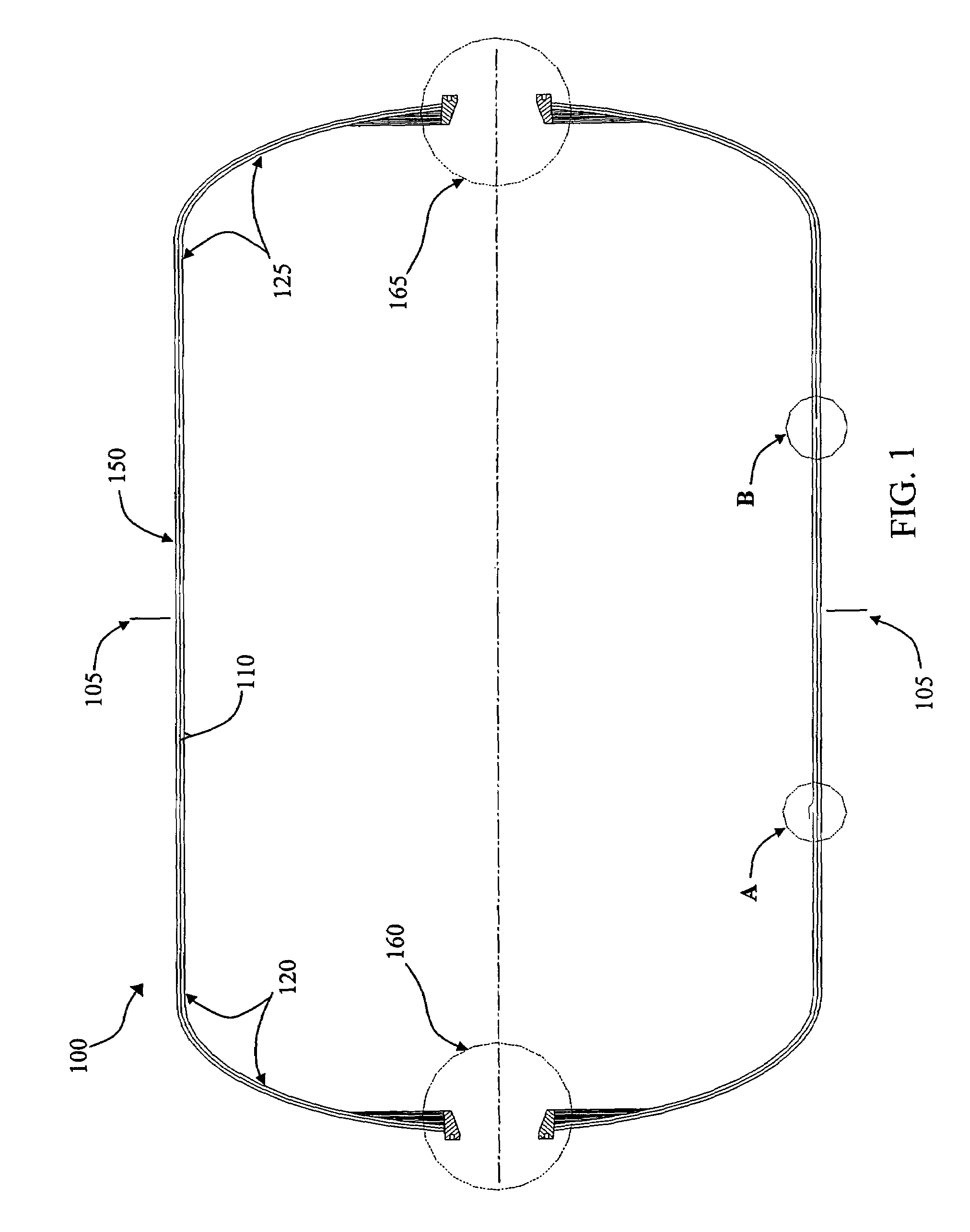 Composite cryogenic propellant tank including an integrated floating compliant liner