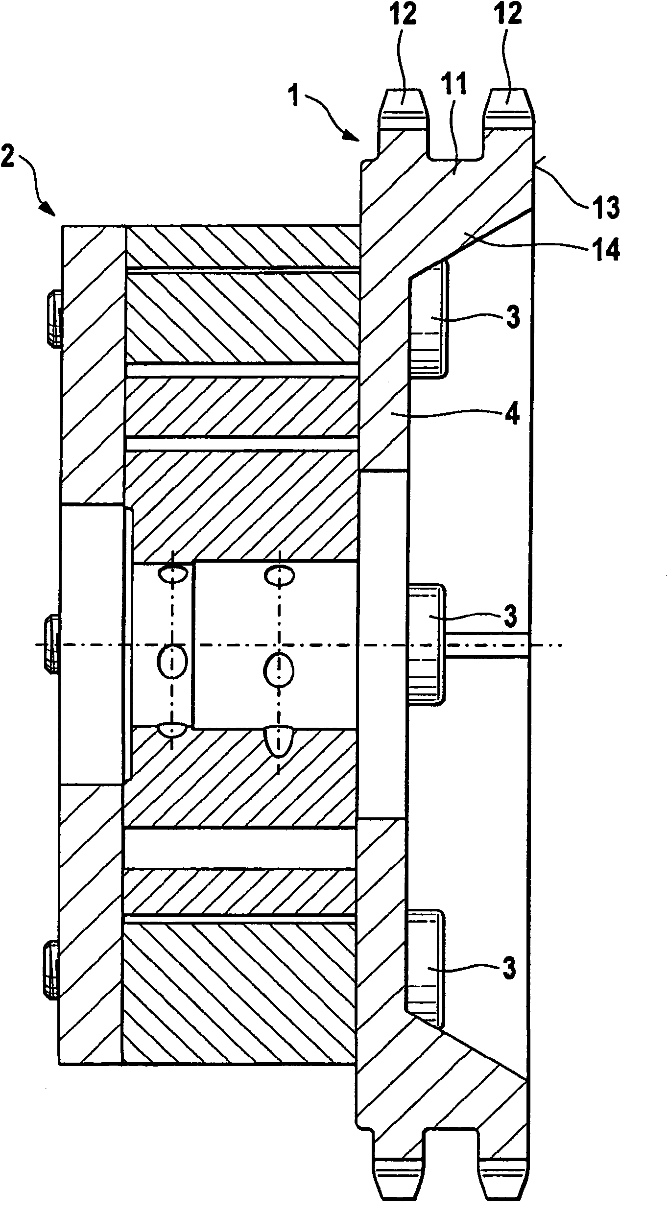 Modular construction camshaft adjuster with a chain or belt wheel