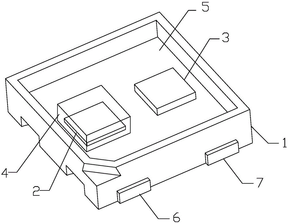 LED lamp bead capable of adjusting color temperature and packaging method thereof
