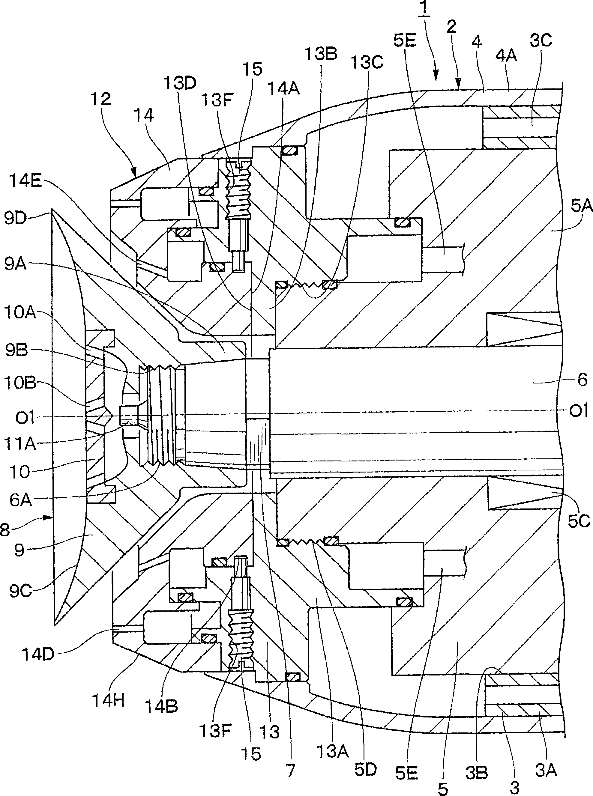 Rotary atomizer head type paining machine