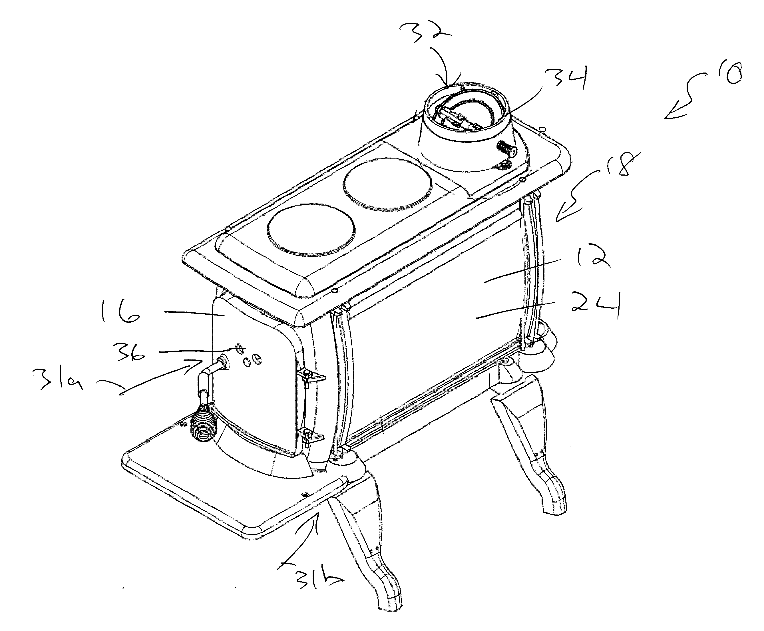 single-burn-rate-solid-fuel-heating-appliance-with-managed-airflow