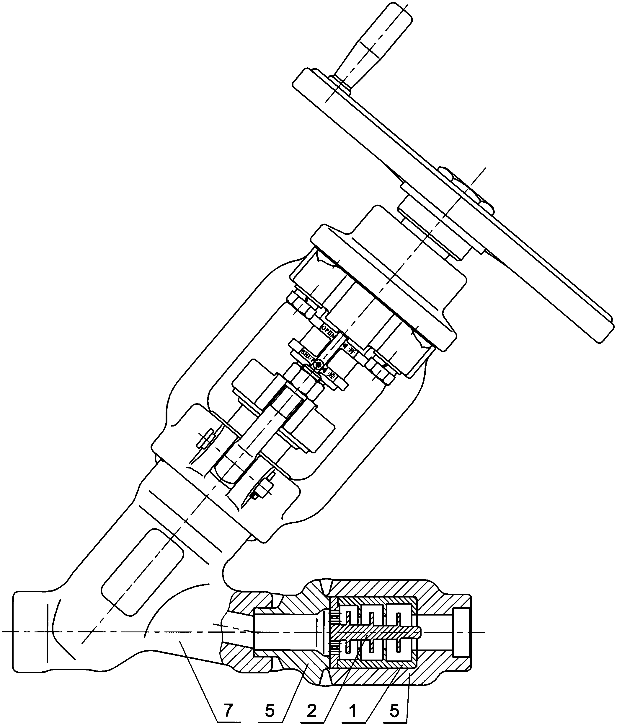 Axial-flow type maze throttling structure
