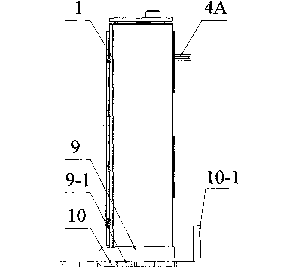 Telescopic full-automatic card dispatcher and telescopic control method thereof
